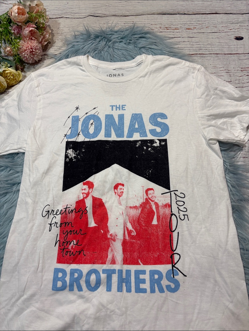 Jonas Brother Greeting from Your Hometown Tour 2025 Merch Tee - Picture 6 of 6